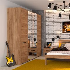 АФИНА А11а Шкаф для одежды (крафт) в Лесном - lesnoy.mebel24.online | фото 2