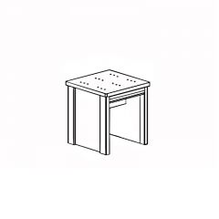 Банкетка №807 Парма кремовый белый в Лесном - lesnoy.mebel24.online | фото 2