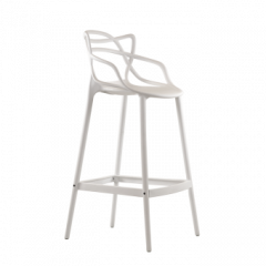 Барный стул Barneo N-235 Masters, белый, design Phillip Stark в Лесном - lesnoy.mebel24.online | фото