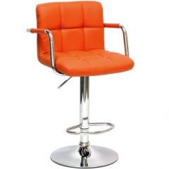 Барный стул Barneo N-69 Kruger Arm Оранжевый в Лесном - lesnoy.mebel24.online | фото