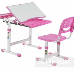 Комплект парта + стул трансформеры Cantare Pink в Лесном - lesnoy.mebel24.online | фото