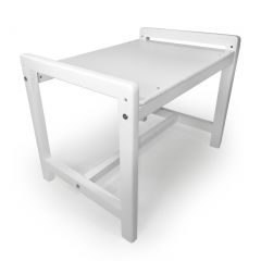 Детский растущий комплект стол и два стула  Я САМ "Лофт" (Белый, Белый) в Лесном - lesnoy.mebel24.online | фото 3
