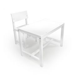 Детский растущий комплект стол и стул Я САМ "Лофт" (Белый, Белый) в Лесном - lesnoy.mebel24.online | фото