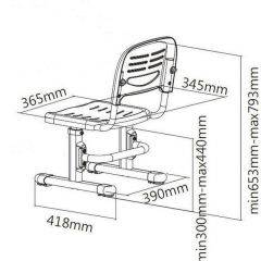 Детский стул SST3 Blue в Лесном - lesnoy.mebel24.online | фото 4