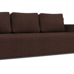 Диван Алиса 4 Shaggy CHOCOLATE - Teos Black в Лесном - lesnoy.mebel24.online | фото