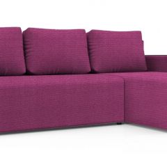 Диван угловой Алиса 3 Shaggy FUCHSIA - TEOS BLACK в Лесном - lesnoy.mebel24.online | фото