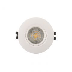 DK3028-WH Встраиваемый светильник, IP 20, 10 Вт, GU5.3, LED, белый, пластик в Лесном - lesnoy.mebel24.online | фото