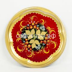 Электрический самовар "Рюмка" 3 литра в наборе №1 с росписью "Хохлома на красном" в Лесном - lesnoy.mebel24.online | фото 3