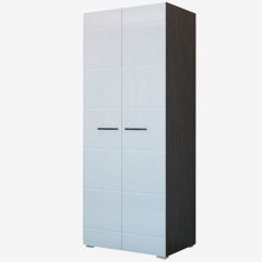Фиеста №2 Шкаф со штангой (Венге/Белый глянец) в Лесном - lesnoy.mebel24.online | фото