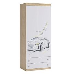 ФОРСАЖ Детский гарнитур (модульный) (дуб сонома/белый) в Лесном - lesnoy.mebel24.online | фото 10