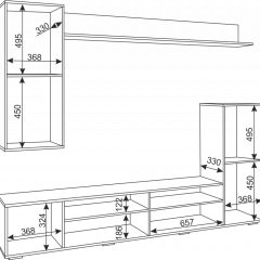 Гостиная Альфа (Белый/Белый глянец) в Лесном - lesnoy.mebel24.online | фото 5