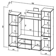 ИБИЦА Гостиная (ЯШС/ЯШТ) в Лесном - lesnoy.mebel24.online | фото 2