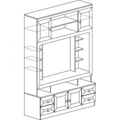 Гостиная Инна 6 Денвер темный в Лесном - lesnoy.mebel24.online | фото 3