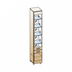 Гостиная Камелия Композиция 1 (Гикори Джексон светлый) в Лесном - lesnoy.mebel24.online | фото 3