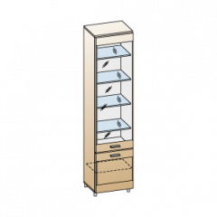 Гостиная Камелия Композиция 11 (Гикори Джексон темный) в Лесном - lesnoy.mebel24.online | фото 2