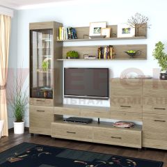 Гостиная Камелия Композиция 5 (Гикори Джексон светлый) в Лесном - lesnoy.mebel24.online | фото