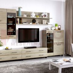 Гостиная Камелия Композиция 6 (Гикори Джексон светлый) в Лесном - lesnoy.mebel24.online | фото