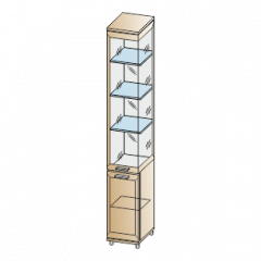 Гостиная Мелисса Композиция 11 (Гикори Джексон светлый) в Лесном - lesnoy.mebel24.online | фото 3