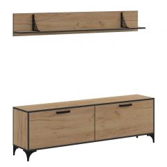 Гостиная Оскар Лофт (Дуб Золотой) в Лесном - lesnoy.mebel24.online | фото 2