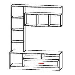 ПРАГА Гостиная (модульная) в Лесном - lesnoy.mebel24.online | фото 7