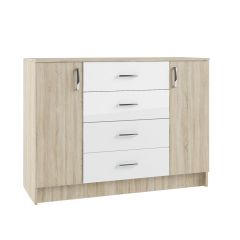 СОФИ Гостиная (модульная) дуб сонома/белый глянец в Лесном - lesnoy.mebel24.online | фото 12