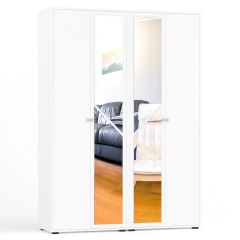 Камелия Шкаф 4-х створчатый, цвет белый, ШхГхВ 160х48х220 см., универсальная сборка, можно использовать как два отдельных шкафа в Лесном - lesnoy.mebel24.online | фото 1