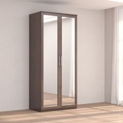 Кэт-4 Шкаф 2-х ств (2 дв зерк) (МДФ Венге) в Лесном - lesnoy.mebel24.online | фото