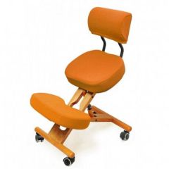 Коленный стул со спинкой Smartstool KW02В + Чехлы в Лесном - lesnoy.mebel24.online | фото 4