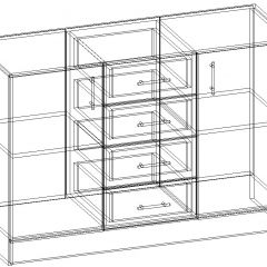 СОФИЯ Комод К1000 2Д (венге/дуб белфорт) в Лесном - lesnoy.mebel24.online | фото 3