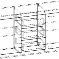СОНАТА КС-1500 Комод (Дуб сонома/Белый глянец) в Лесном - lesnoy.mebel24.online | фото 2