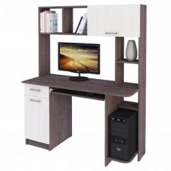 Компьютерный стол №14 (Анкор белый/Анкор темный) в Лесном - lesnoy.mebel24.online | фото 2