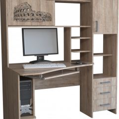 Компьютерный стол КЛ №6.0 левый (Дуб баррик) в Лесном - lesnoy.mebel24.online | фото