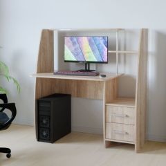 Компьютерный стол КЛ №6.2 левый (Дуб баррик) в Лесном - lesnoy.mebel24.online | фото
