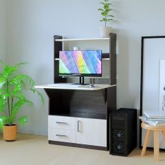 Компьютерный стол СП-1 (Венге/Дуб молочный) в Лесном - lesnoy.mebel24.online | фото 3