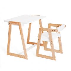 Комплект детской мебели стол и  два стула Я САМ "Лофт-Дуо" (Белый) в Лесном - lesnoy.mebel24.online | фото 8