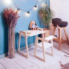 Комплект детской мебели стол и  два стула Я САМ "Лофт-Дуо" (Белый) в Лесном - lesnoy.mebel24.online | фото 10