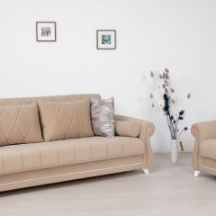 Комплект Роуз ТД 412 диван-кровать + кресло + комплект подушек в Лесном - lesnoy.mebel24.online | фото 1