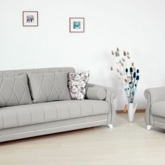 Комплект Роуз ТД 414 диван-кровать + кресло + комплект подушек в Лесном - lesnoy.mebel24.online | фото 1