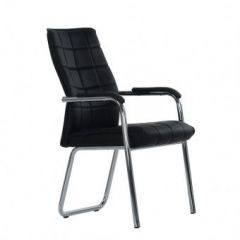 Кресло Barneo K-14 для посетителей и переговорных (черный) в Лесном - lesnoy.mebel24.online | фото 1