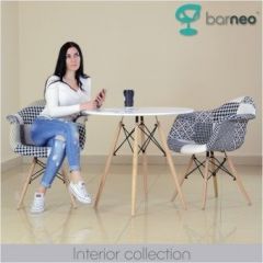 Кресло Barneo N-14 Patchwork черно-белый в Лесном - lesnoy.mebel24.online | фото 3