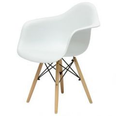 Кресло Barneo N-14 WoodMold белый в Лесном - lesnoy.mebel24.online | фото