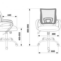 Кресло Бюрократ CH-695N/SL/OR/BLACK оранжевый TW-38-3 черный TW-11 в Лесном - lesnoy.mebel24.online | фото 4