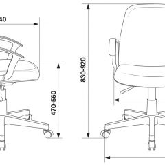 Кресло Бюрократ CH-808-LOW/#B черный 3С11 в Лесном - lesnoy.mebel24.online | фото 4