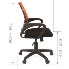 Кресло для оператора CHAIRMAN 696 black (ткань TW-11/сетка TW-04) в Лесном - lesnoy.mebel24.online | фото 5