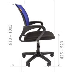 Кресло для оператора CHAIRMAN 696  LT (ткань стандарт 15-21/сетка TW-01) в Лесном - lesnoy.mebel24.online | фото 5