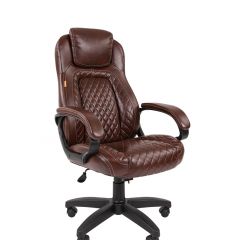 Кресло для руководителя  CHAIRMAN 432 (Экокожа коричневая) в Лесном - lesnoy.mebel24.online | фото
