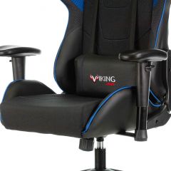 Кресло игровое Бюрократ VIKING 4 AERO BLUE черный/синий в Лесном - lesnoy.mebel24.online | фото 5