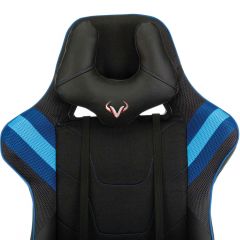 Кресло игровое Бюрократ VIKING 4 AERO BLUE черный/синий в Лесном - lesnoy.mebel24.online | фото 6