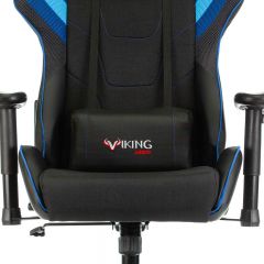 Кресло игровое Бюрократ VIKING 4 AERO BLUE черный/синий в Лесном - lesnoy.mebel24.online | фото 7