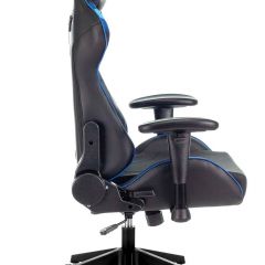 Кресло игровое Бюрократ VIKING 4 AERO BLUE черный/синий в Лесном - lesnoy.mebel24.online | фото 8